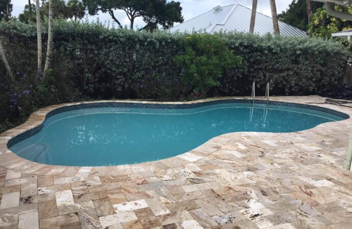 Travertine Installation-SoFlo Pool Decks and Pavers of Jupiter